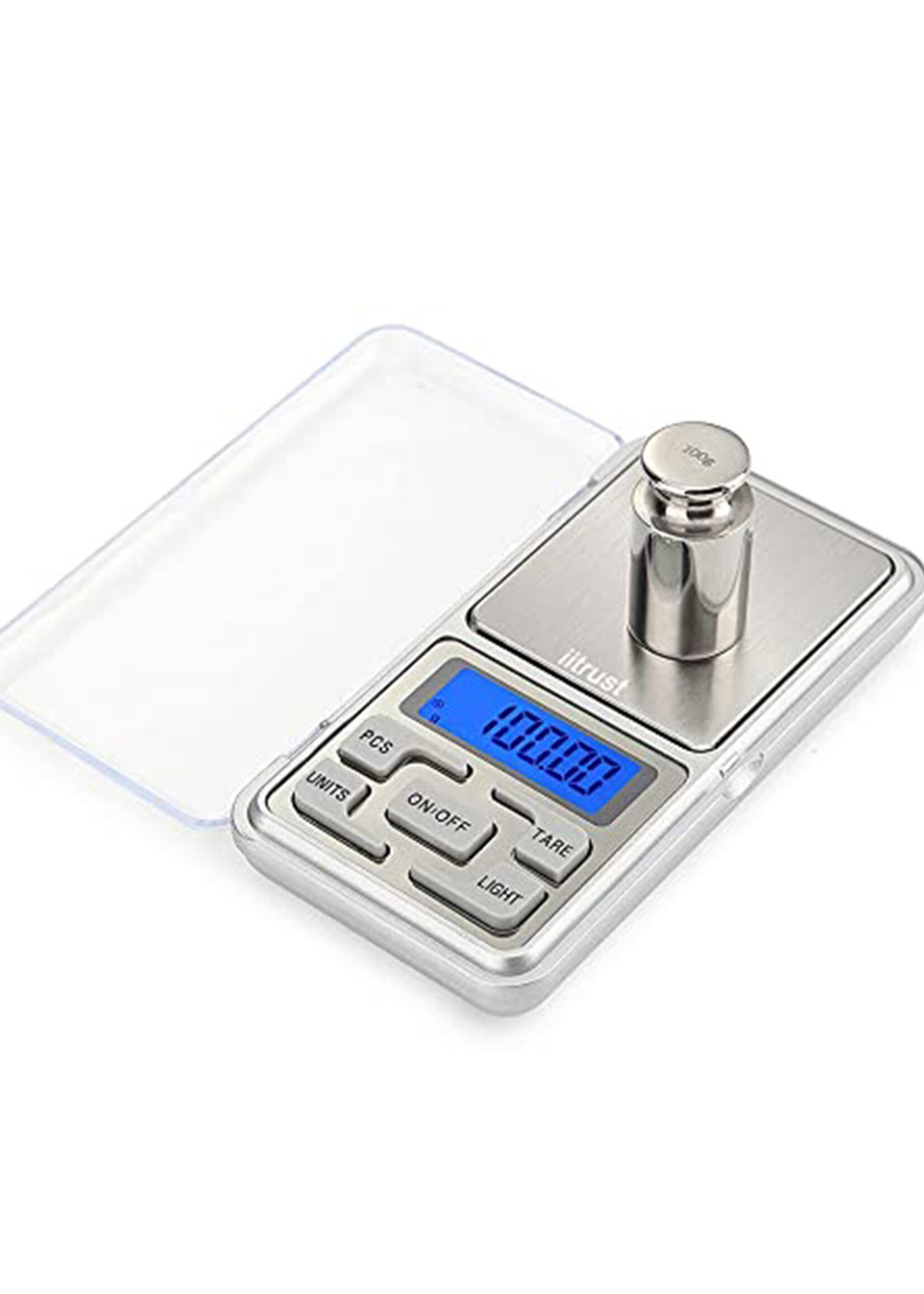 BTH Digitale Precisie Keukenweegschaal - Van 0.01 tot 200 Gram - Zilver