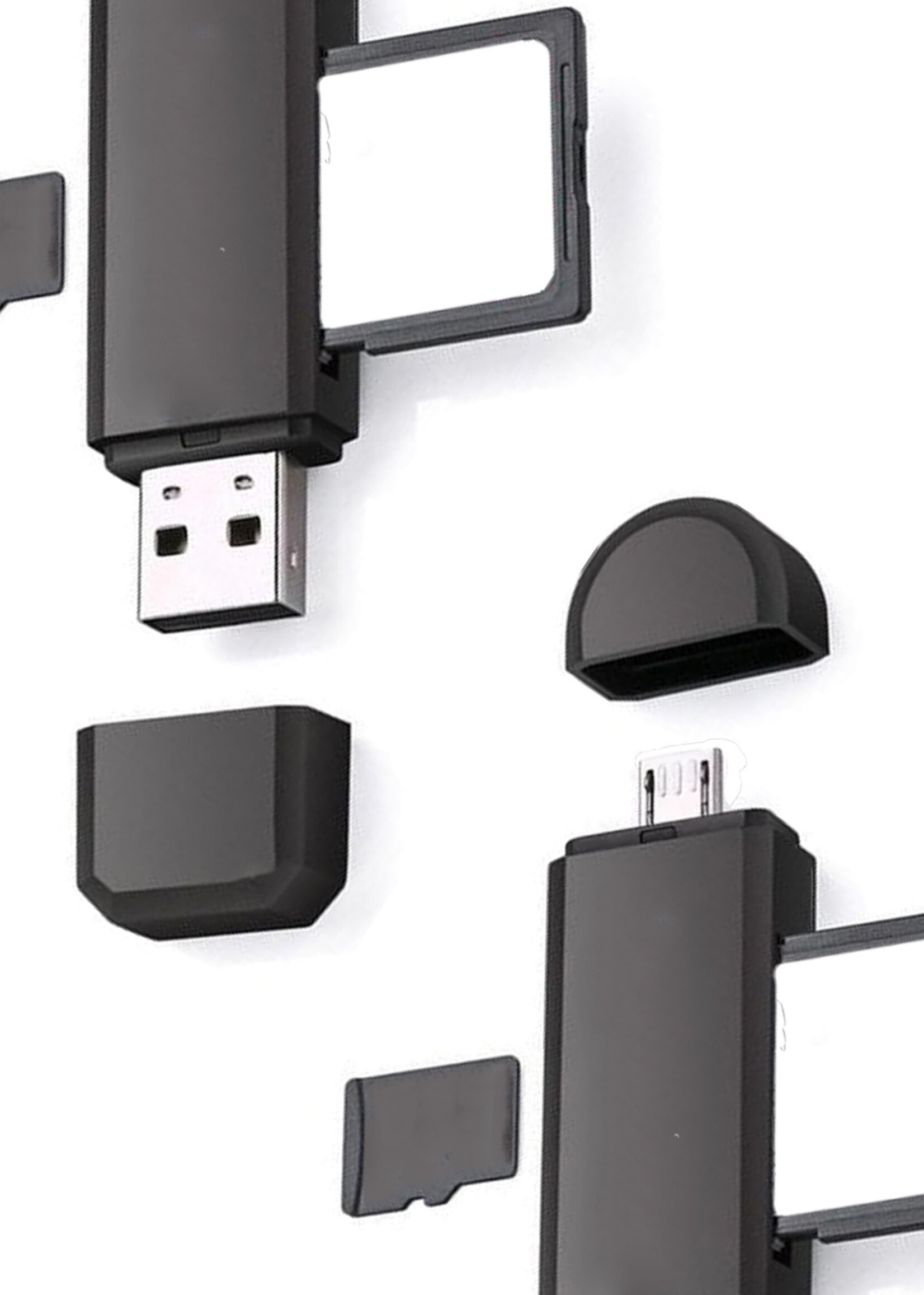 BTH USB OTG SD Card Reader Micro SD Kaartlezer 4-in-1 USB OTG