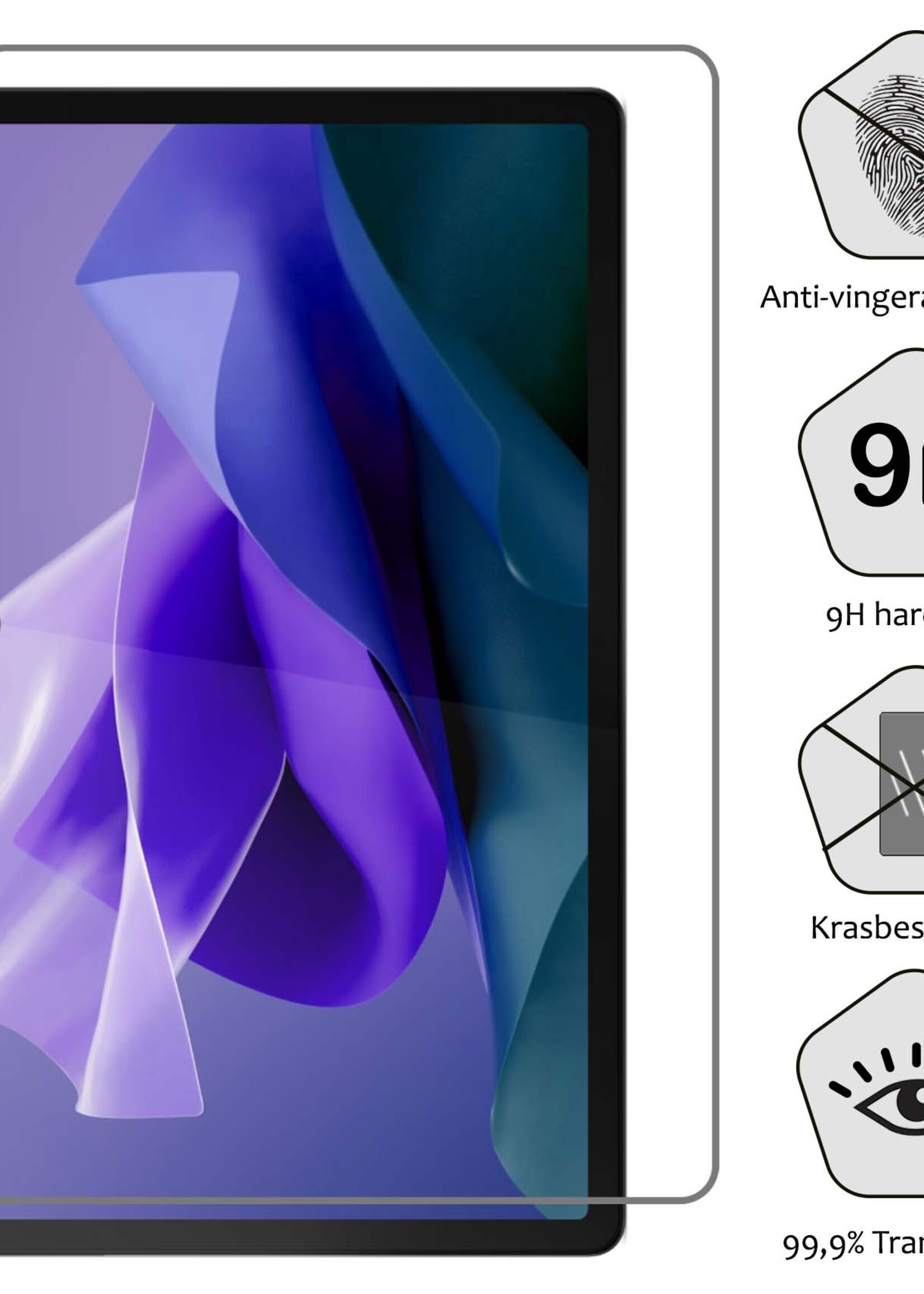 BTH Screenprotector Geschikt voor Lenovo Tab P12 Screenprotector Tempered Glass Screen Protector Gehard Glas - Screenprotector Geschikt voor Lenovo Tab P12 Screenprotector Glas - 2 PACK