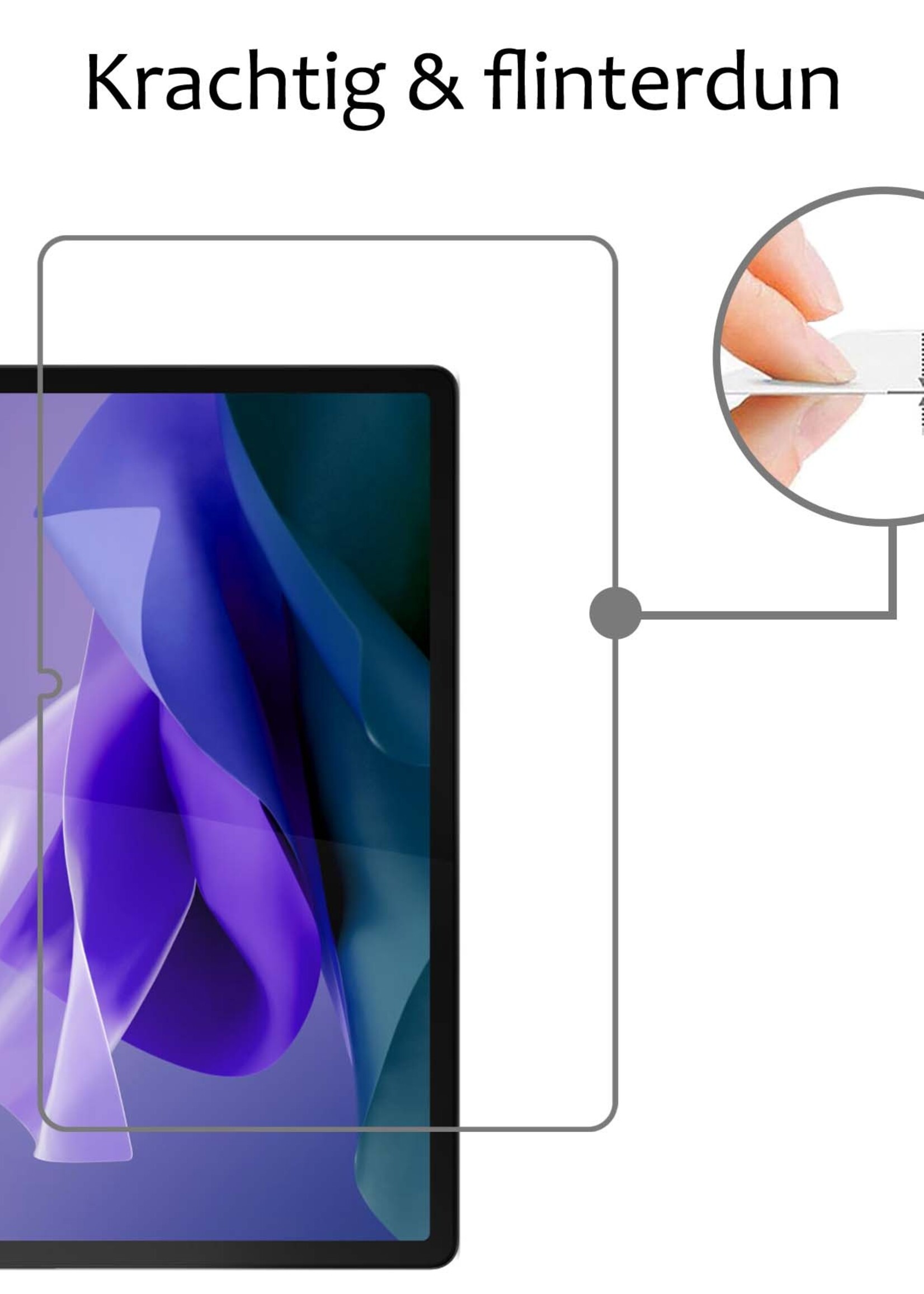 BTH Screenprotector Geschikt voor Lenovo Tab P12 Screenprotector Tempered Glass Screen Protector Gehard Glas - Screenprotector Geschikt voor Lenovo Tab P12 Screenprotector Glas - 2 PACK