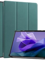 BTH BTH Lenovo Tab P12 Hoesje Met Uitsparing Lenovo Pen - Donkergroen