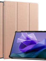BTH BTH Lenovo Tab P12 Hoesje Met Uitsparing Lenovo Pen - Rose Goud