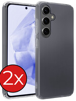 BTH BTH Samsung Galaxy A35 Hoesje Siliconen - Transparant - 2 PACK