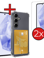 BTH BTH Samsung Galaxy A35 Hoesje Pashouder Met 2x Screenprotector