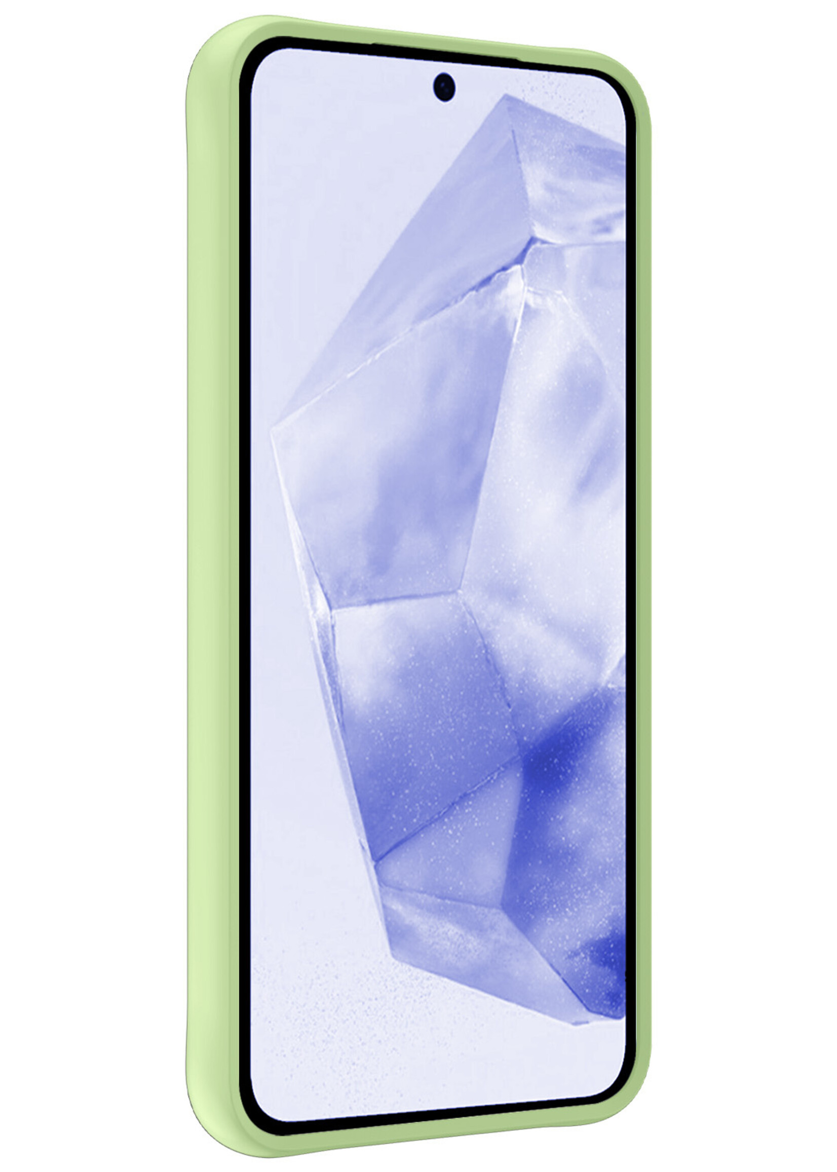 BTH Hoesje Geschikt voor Samsung A35 Hoesje Siliconen Case Hoes - Hoes Geschikt voor Samsung Galaxy A35 5G Hoes Cover Case - Groen
