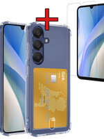 BTH BTH Samsung Galaxy A15 Hoesje Pashouder Met Screenprotector
