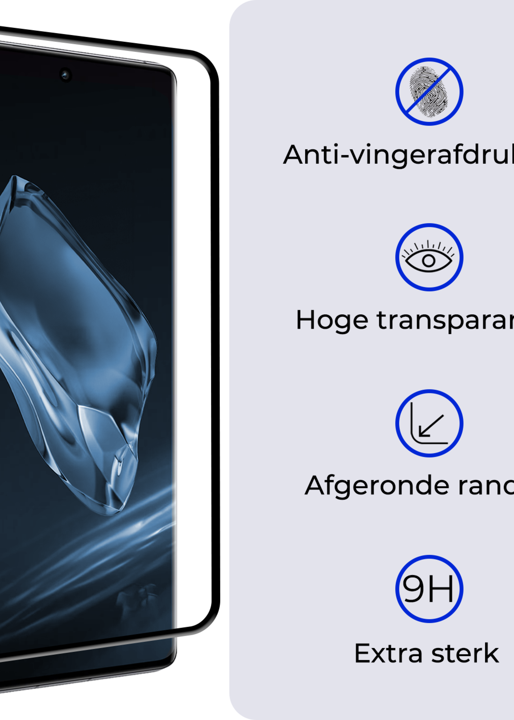 BTH Screenprotector Geschikt voor OnePlus 12 Screenprotector Glas Gehard Tempered Glass Full Cover - Screenprotector Geschikt voor OnePlus 12 Screen Protector Screen Cover