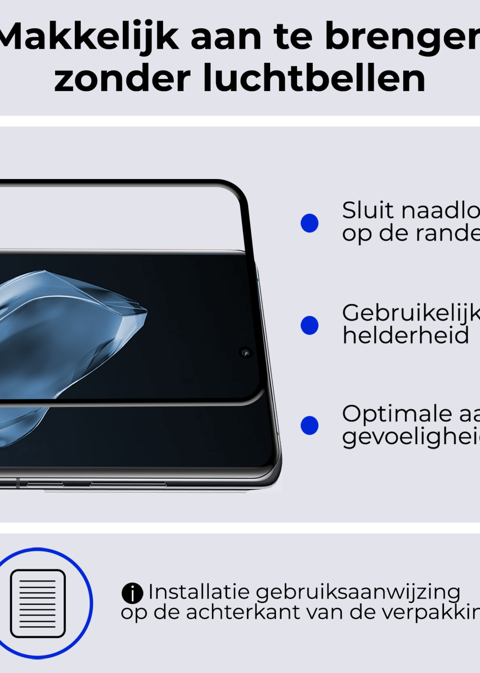 BTH Screenprotector Geschikt voor OnePlus 12 Screenprotector Glas Gehard Tempered Glass Full Cover - Screenprotector Geschikt voor OnePlus 12 Screen Protector Screen Cover