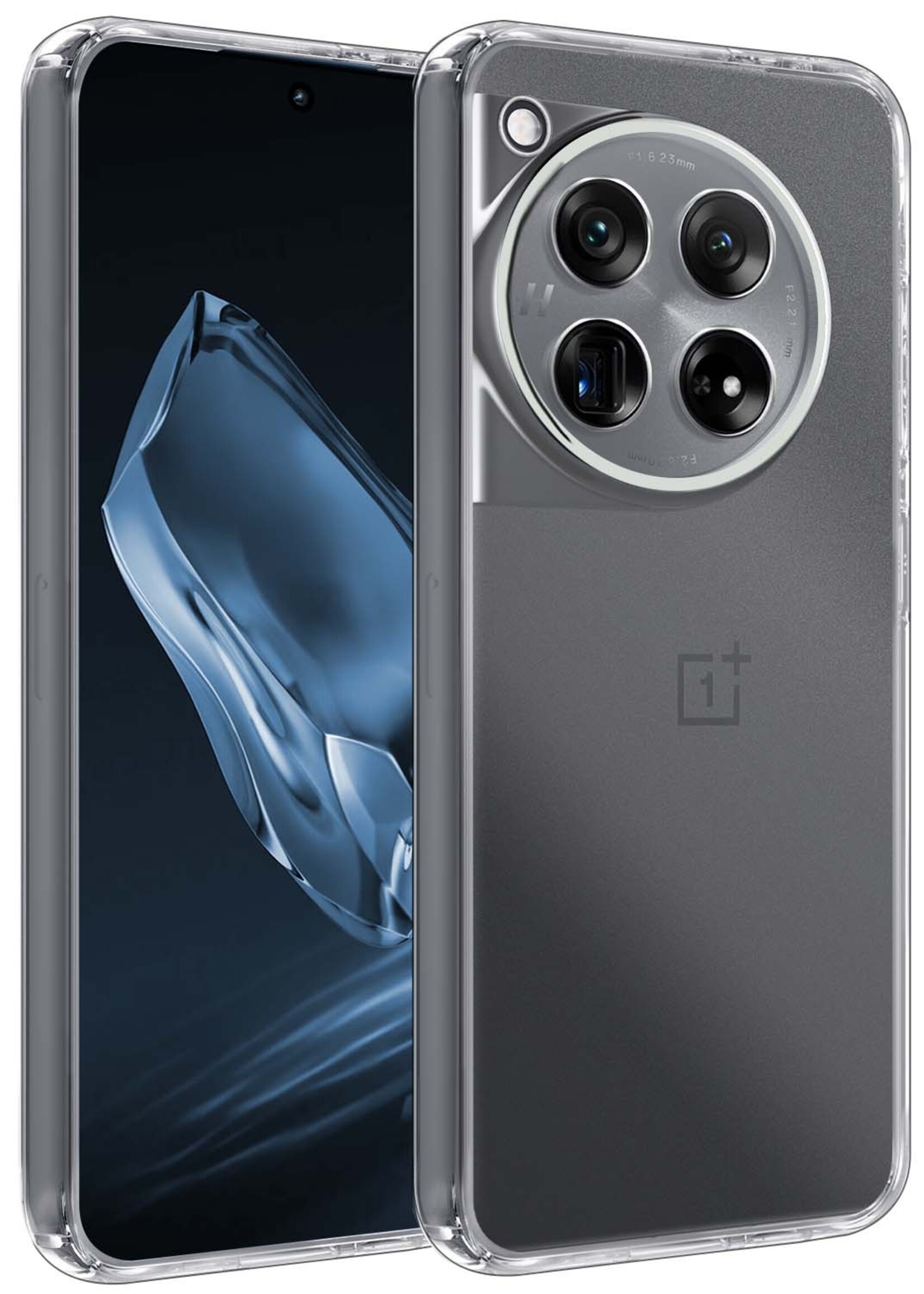 BTH Hoesje Geschikt voor OnePlus 12 Hoesje Siliconen Case Hoes - Hoes Geschikt voor OnePlus 12 Hoes Cover Case - Transparant