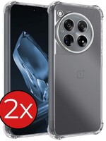 BTH BTH OnePlus 12 Hoesje Shockproof - Transparant - 2 PACK