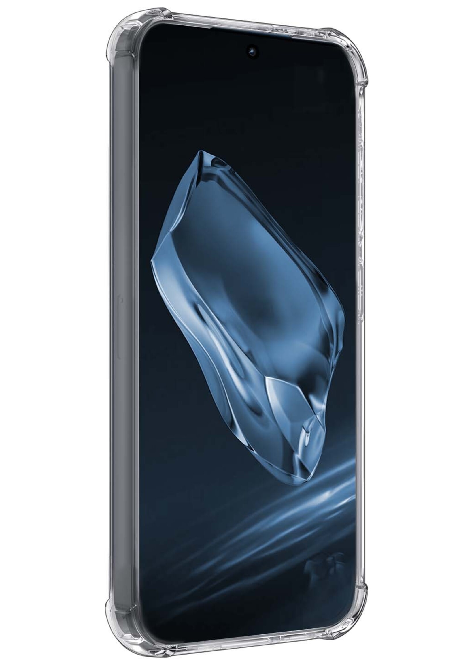 BTH Hoesje Geschikt voor OnePlus 12 Hoesje Siliconen Shock Proof Case Hoes Met Screenprotector - Hoes Geschikt voor OnePlus 12 Hoes Cover Case Shockproof - Transparant