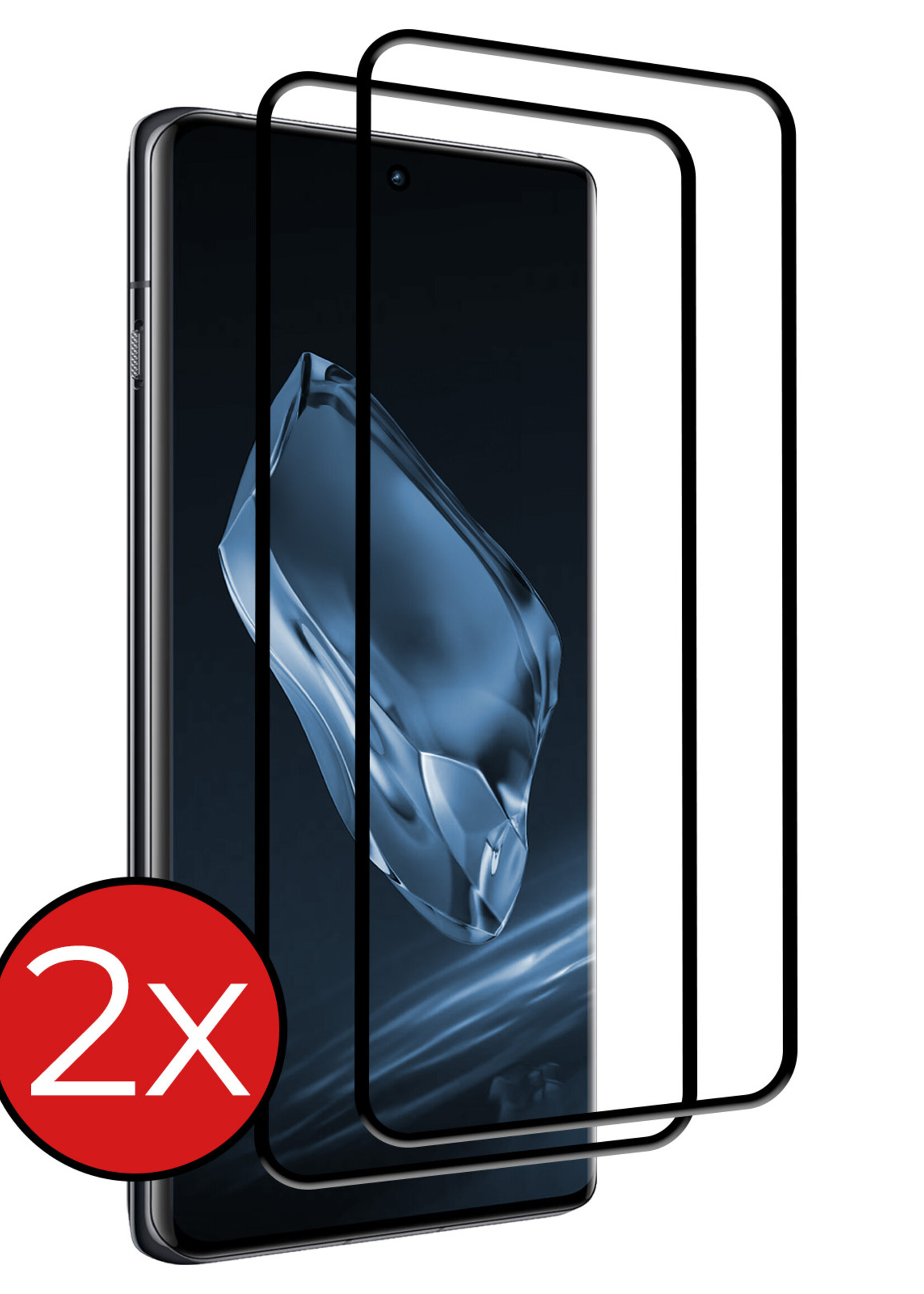 BTH Screenprotector Geschikt voor OnePlus 12R Screenprotector Glas Gehard Tempered Glass Full Cover - Screenprotector Geschikt voor OnePlus 12R Screen Protector Screen Cover - 2 PACK