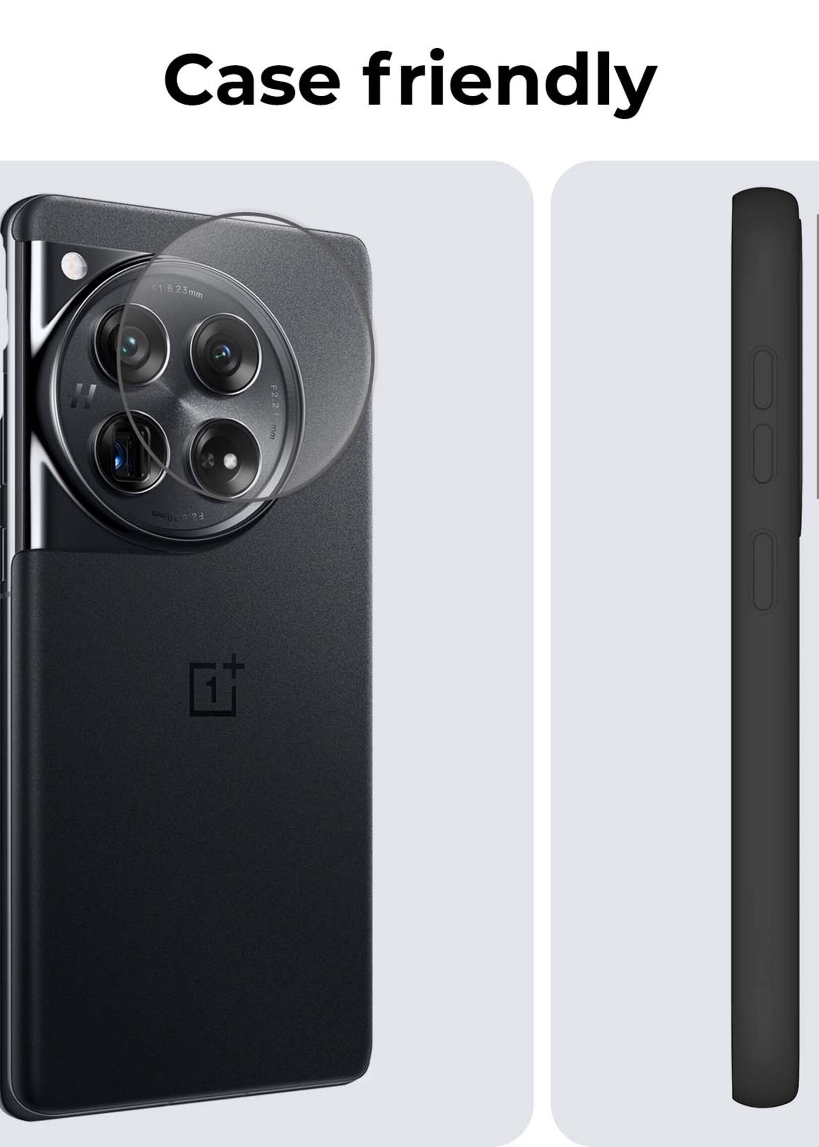BTH Screenprotector Geschikt voor OnePlus 12R Camera Lens Screenprotector Glas - Screenprotector Geschikt voor OnePlus 12R Screenprotector Camera Protector Gehard Glas - 2 PACK