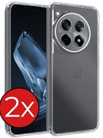 BTH BTH OnePlus 12R Hoesje Siliconen - Transparant - 2 PACK