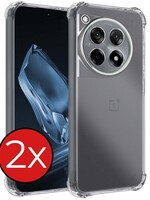 BTH BTH OnePlus 12R Hoesje Shockproof - Transparant - 2 PACK