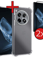 BTH BTH OnePlus 12R Hoesje Shockproof Met 2x Screenprotector