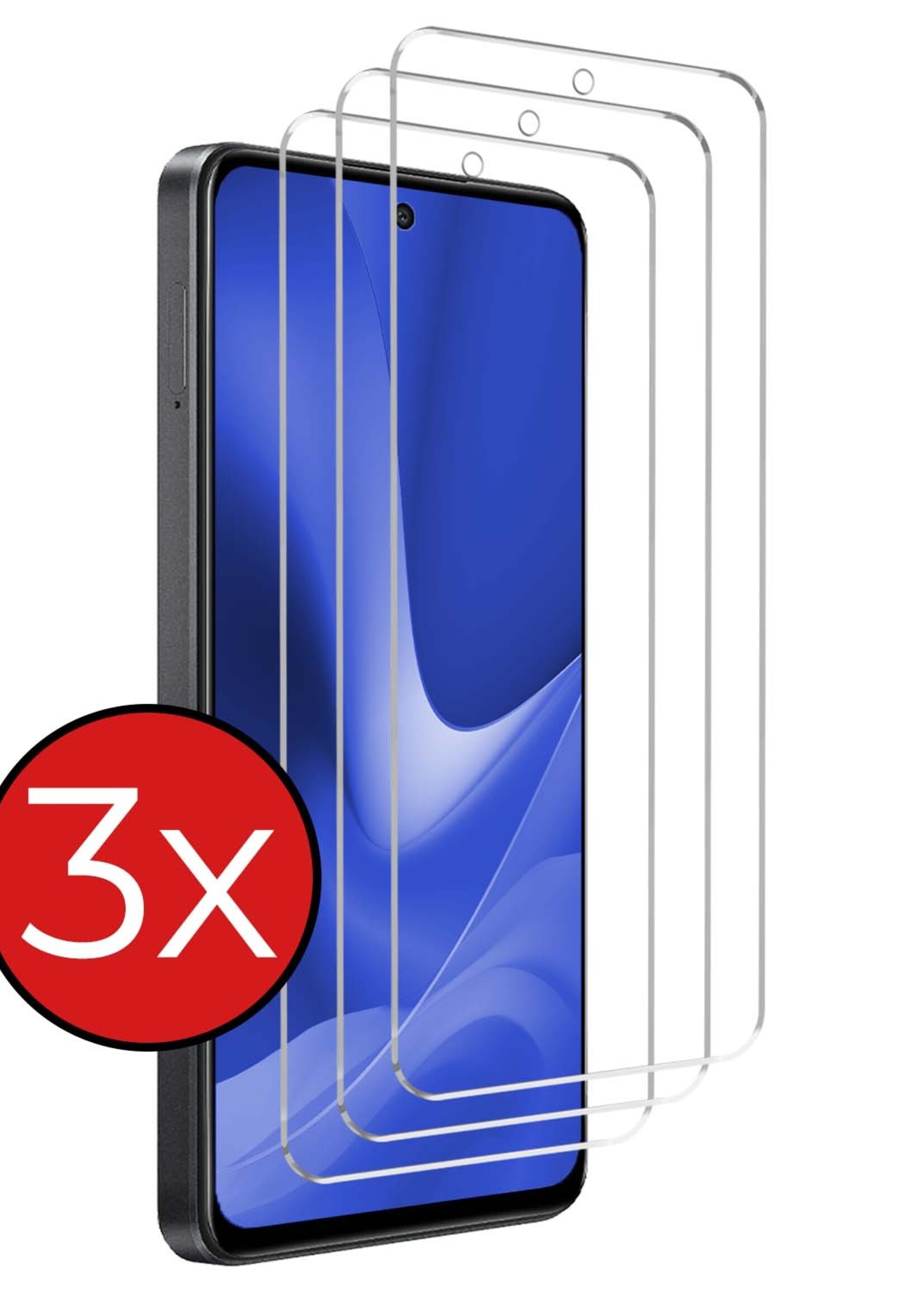 BTH Screenprotector Geschikt voor OPPO A79 Screenprotector Glas Gehard Tempered Glass - Screenprotector Geschikt voor OPPO A79 Screen Protector Screen Cover - 3 PACK