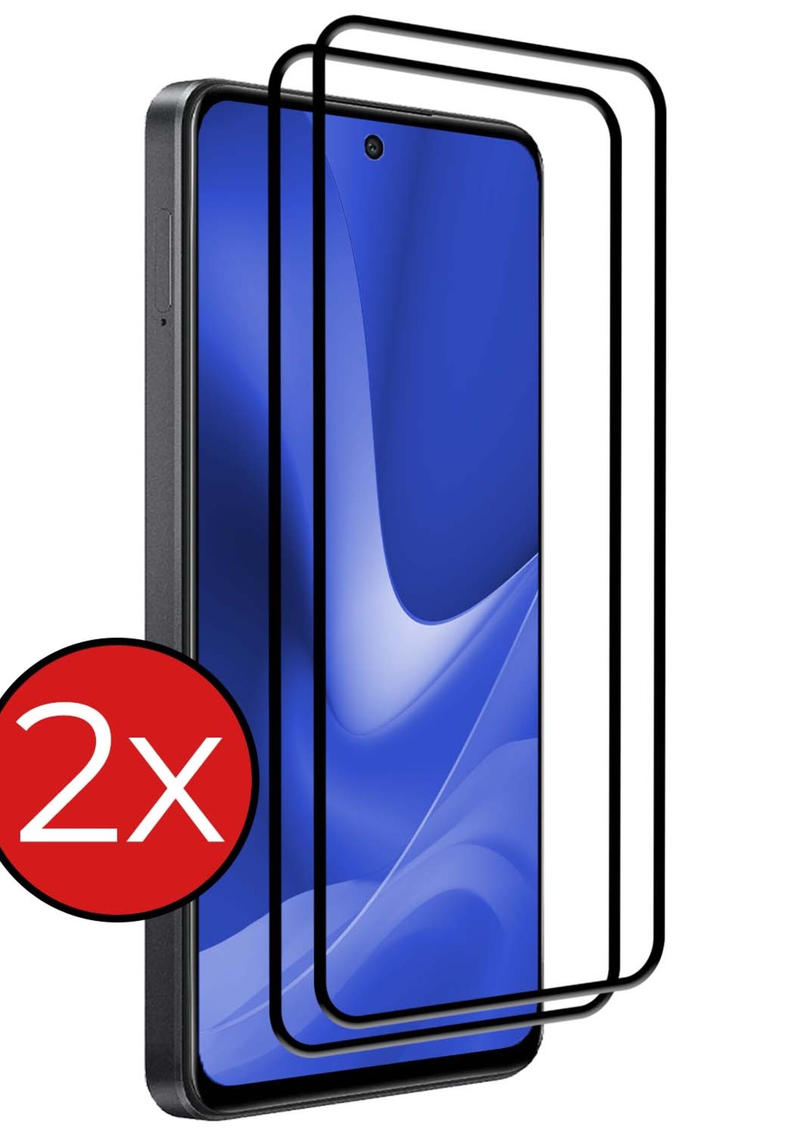 BTH Screenprotector Geschikt voor OPPO A79 Screenprotector Glas Gehard Tempered Glass Full Cover - Screenprotector Geschikt voor OPPO A79 Screen Protector Screen Cover - 2 PACK