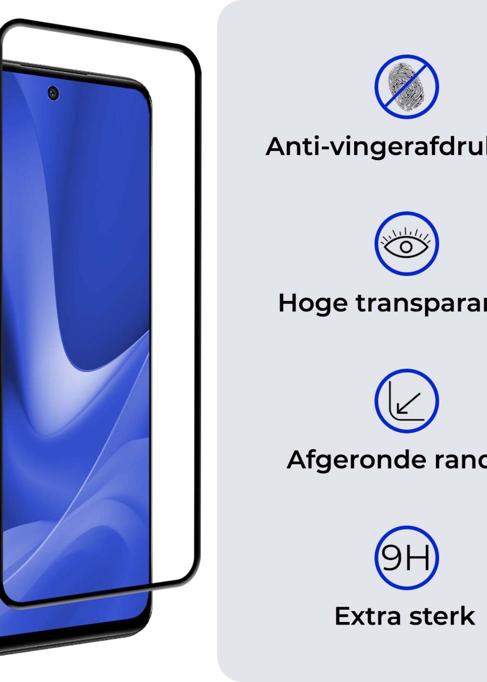 BTH Screenprotector Geschikt voor OPPO A79 Screenprotector Glas Gehard Tempered Glass Full Cover - Screenprotector Geschikt voor OPPO A79 Screen Protector Screen Cover - 2 PACK
