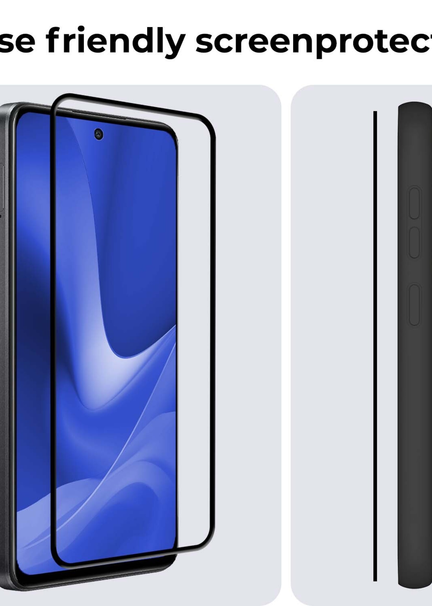 BTH Screenprotector Geschikt voor OPPO A79 Screenprotector Glas Gehard Tempered Glass Full Cover - Screenprotector Geschikt voor OPPO A79 Screen Protector Screen Cover - 2 PACK