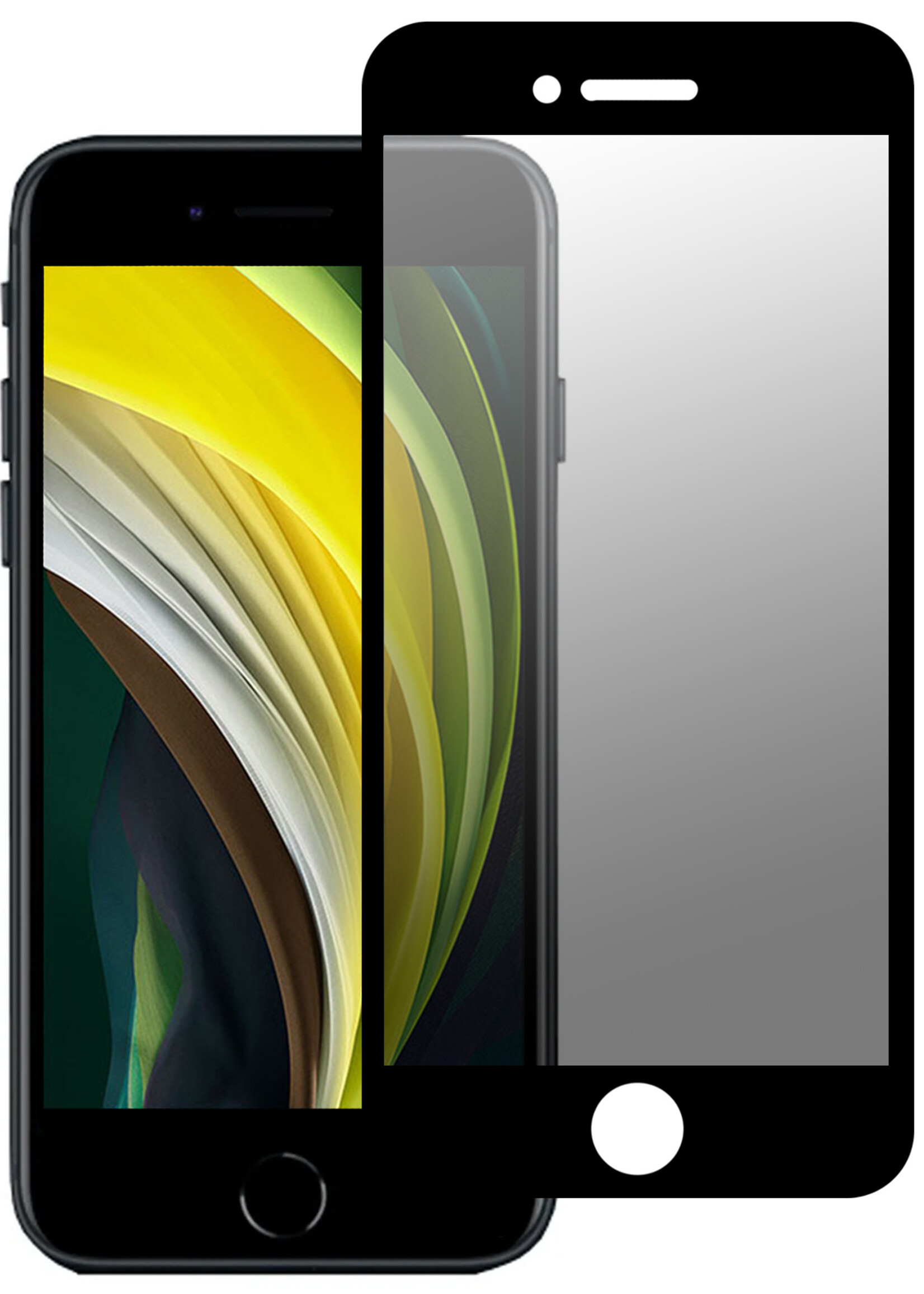 BTH Screenprotector Geschikt voor iPhone 6 Screenprotector Privacy Glas Gehard Full Cover - Screenprotector Geschikt voor iPhone 6 Screenprotector Privacy Tempered Glass