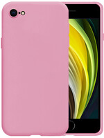BTH BTH iPhone SE 2022 Hoesje Siliconen - Donker Roze