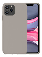 BTH BTH iPhone 11 Pro Hoesje Siliconen - Grijs
