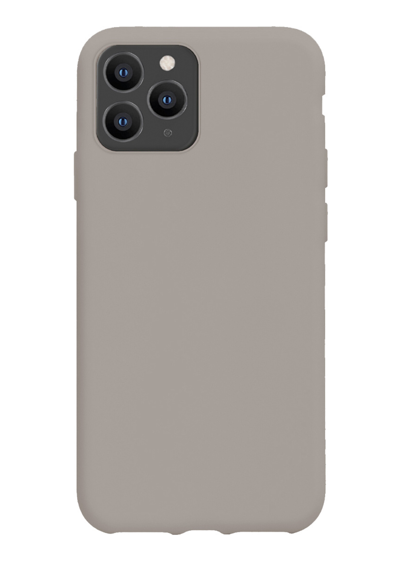 BTH Hoesje Geschikt voor iPhone 11 Pro Hoesje Siliconen Case Hoes - Hoes Geschikt voor iPhone 11 Pro Hoes Cover Case - Grijs