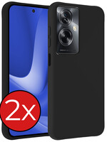 BTH BTH OPPO A79 Hoesje Siliconen - Zwart - 2 PACK
