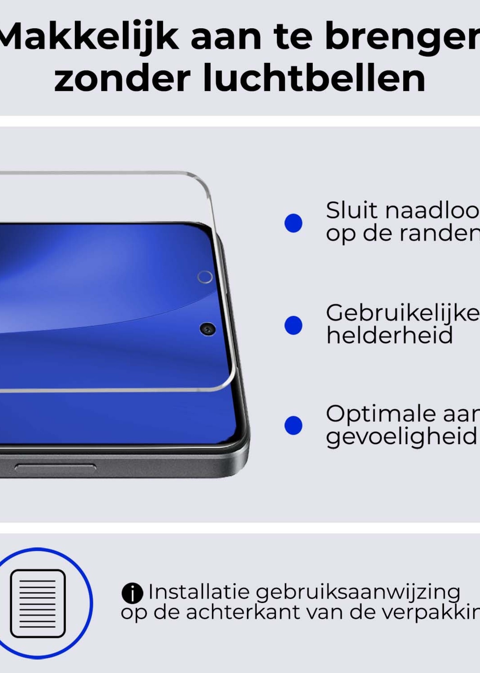 BTH Hoesje Geschikt voor OPPO A79 Hoesje Siliconen Case Hoes Met 2x Screenprotector - Hoes Geschikt voor OPPO A79 Hoes Cover Case - Zwart