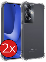 BTH BTH OPPO A79 Hoesje Shockproof - Transparant - 2 PACK