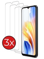BTH BTH OPPO A18 Screenprotector Glas  - 3 PACK