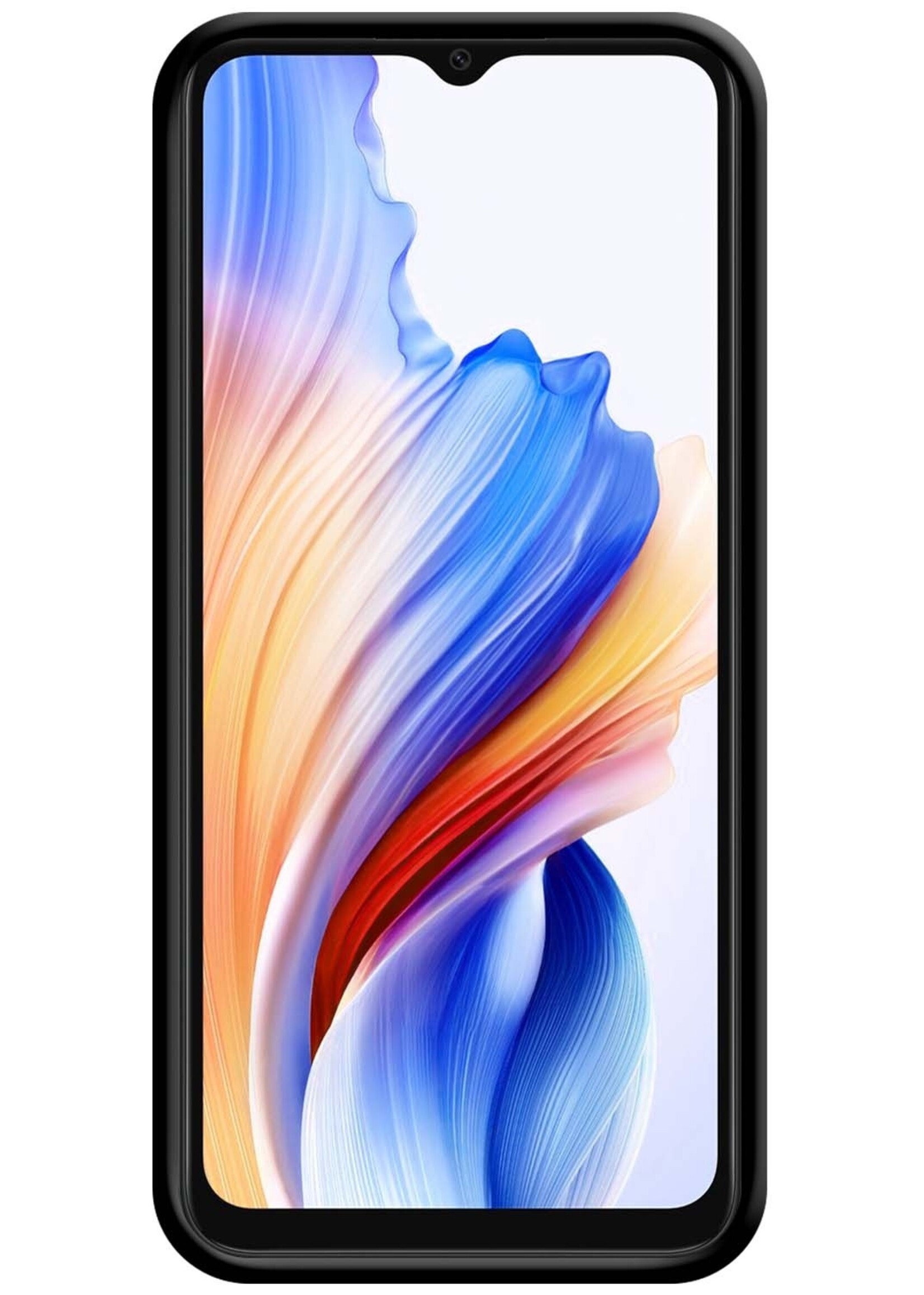 BTH Hoesje Geschikt voor OPPO A18 Hoesje Siliconen Case Hoes Met Screenprotector - Hoes Geschikt voor OPPO A18 Hoes Cover Case - Zwart