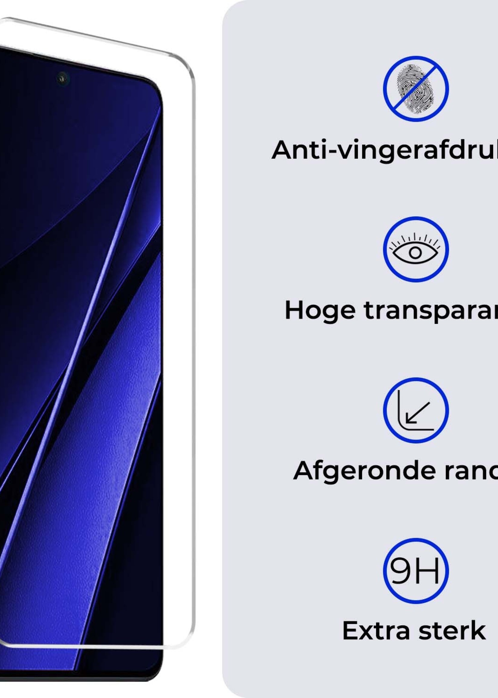 BTH Screenprotector Geschikt voor Xiaomi Poco X6 Screenprotector Glas Gehard Tempered Glass - Screenprotector Geschikt voor Xiaomi Poco X6 5G Screen Protector Screen Cover