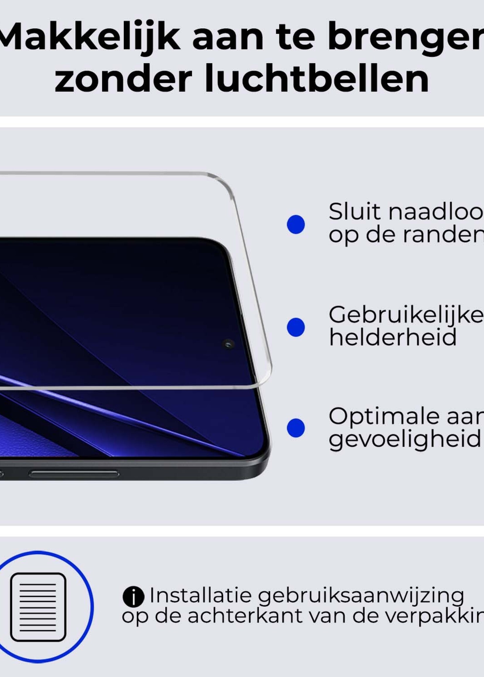 BTH Screenprotector Geschikt voor Xiaomi Poco X6 Screenprotector Glas Gehard Tempered Glass - Screenprotector Geschikt voor Xiaomi Poco X6 5G Screen Protector Screen Cover - 2 PACK