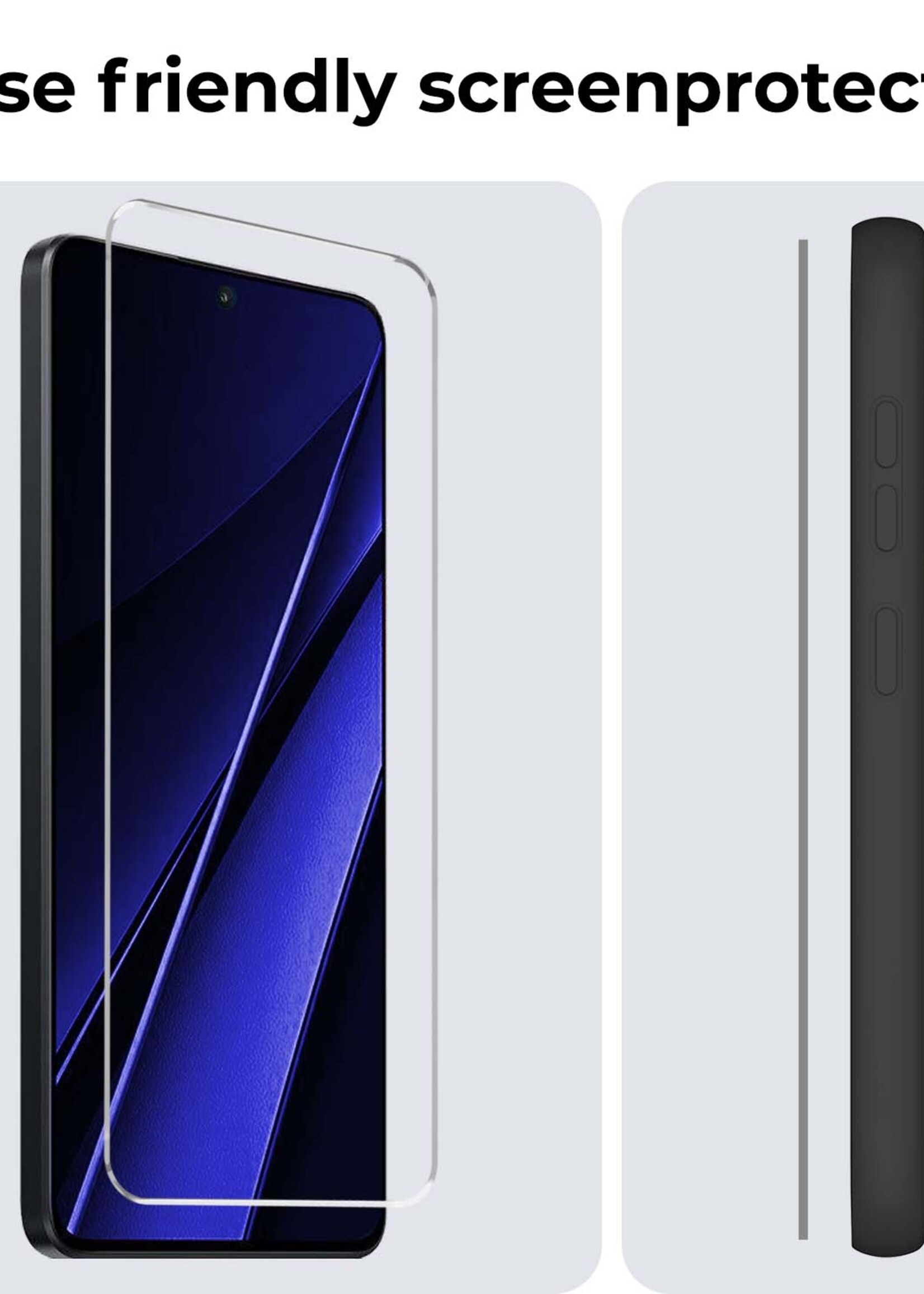BTH Screenprotector Geschikt voor Xiaomi Poco X6 Screenprotector Glas Gehard Tempered Glass - Screenprotector Geschikt voor Xiaomi Poco X6 5G Screen Protector Screen Cover - 2 PACK