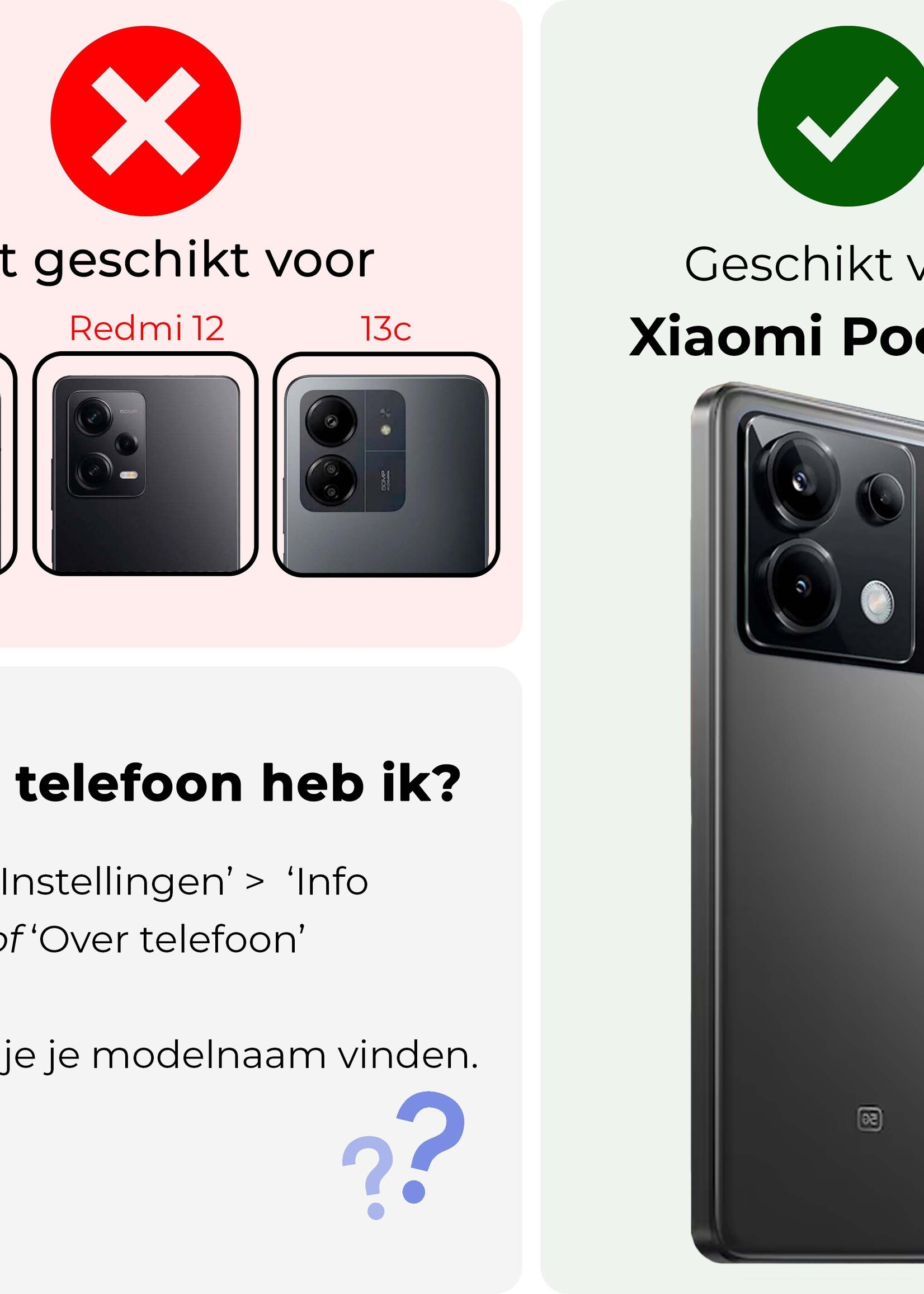 BTH Screenprotector Geschikt voor Xiaomi Poco X6 Camera Lens Screenprotector Glas - Screenprotector Geschikt voor Xiaomi Poco X6 5G Screenprotector Camera Protector Gehard Glas - 2 PACK