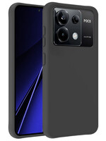 BTH BTH Xiaomi Poco X6 Hoesje Siliconen - Zwart