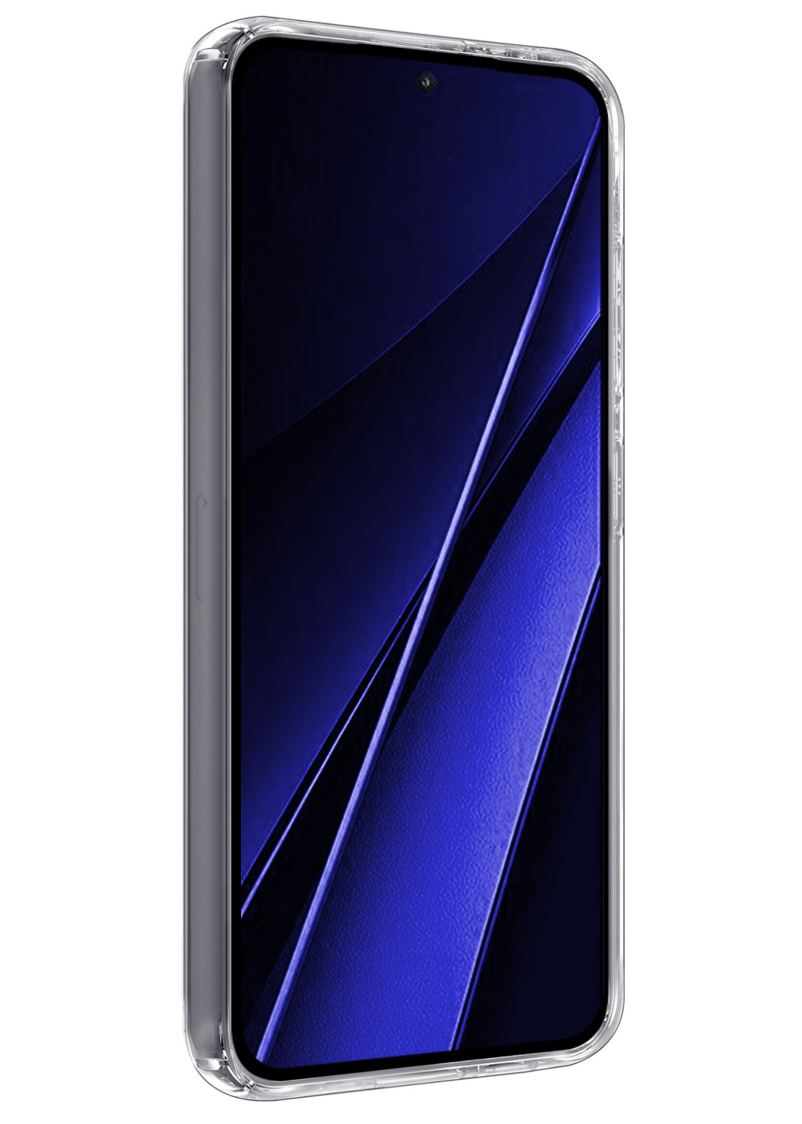 BTH Hoesje Geschikt voor Xiaomi Poco X6 Hoesje Siliconen Case Hoes Met 2x Screenprotector - Hoes Geschikt voor Xiaomi Poco X6 5G Hoes Cover Case - Transparant