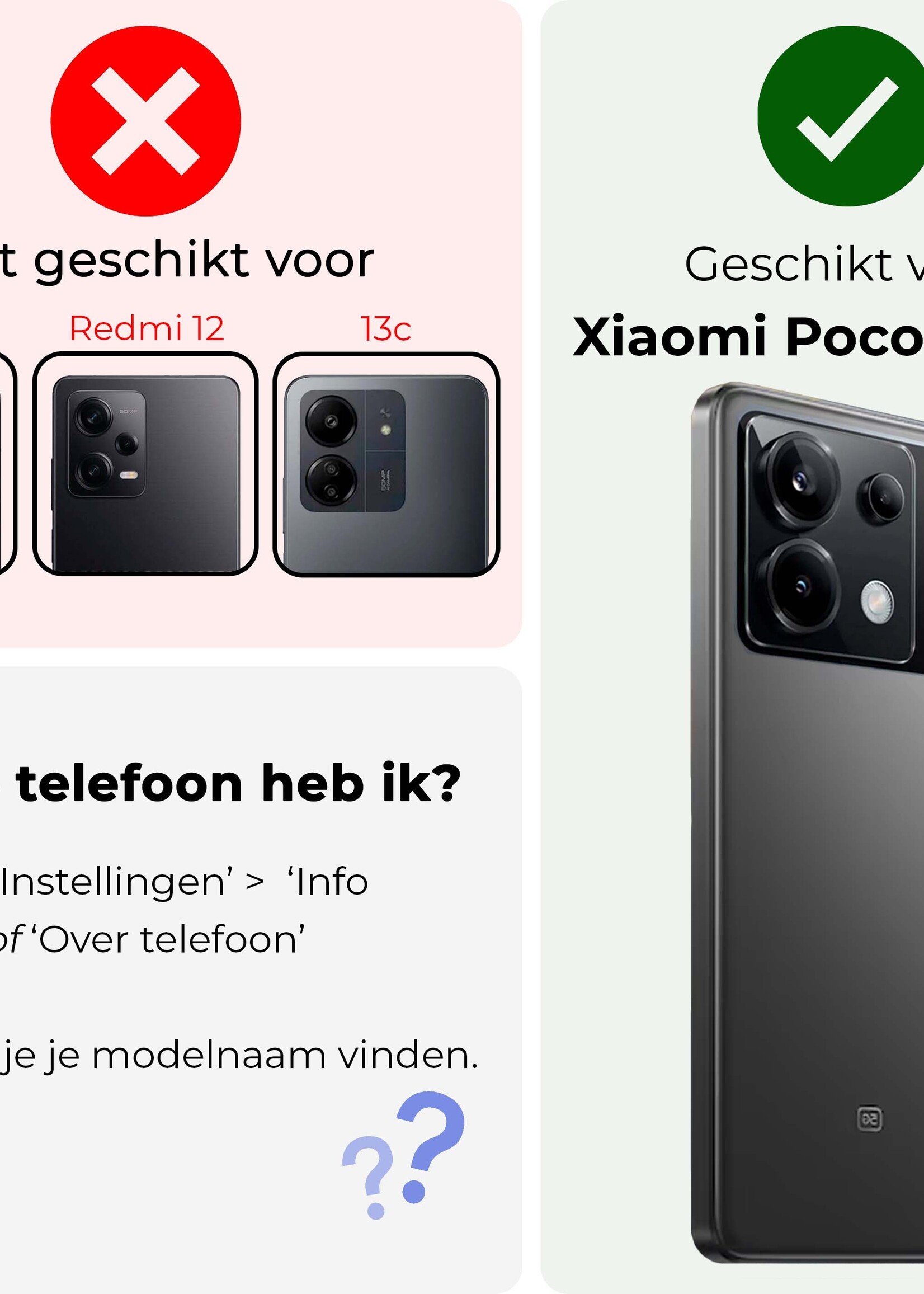 BTH Hoesje Geschikt voor Xiaomi Poco X6 Pro 5G Hoesje Siliconen Shock Proof Case Hoes - Hoes Geschikt voor Xiaomi Poco X6 Pro Hoes Cover Case Shockproof - Transparant