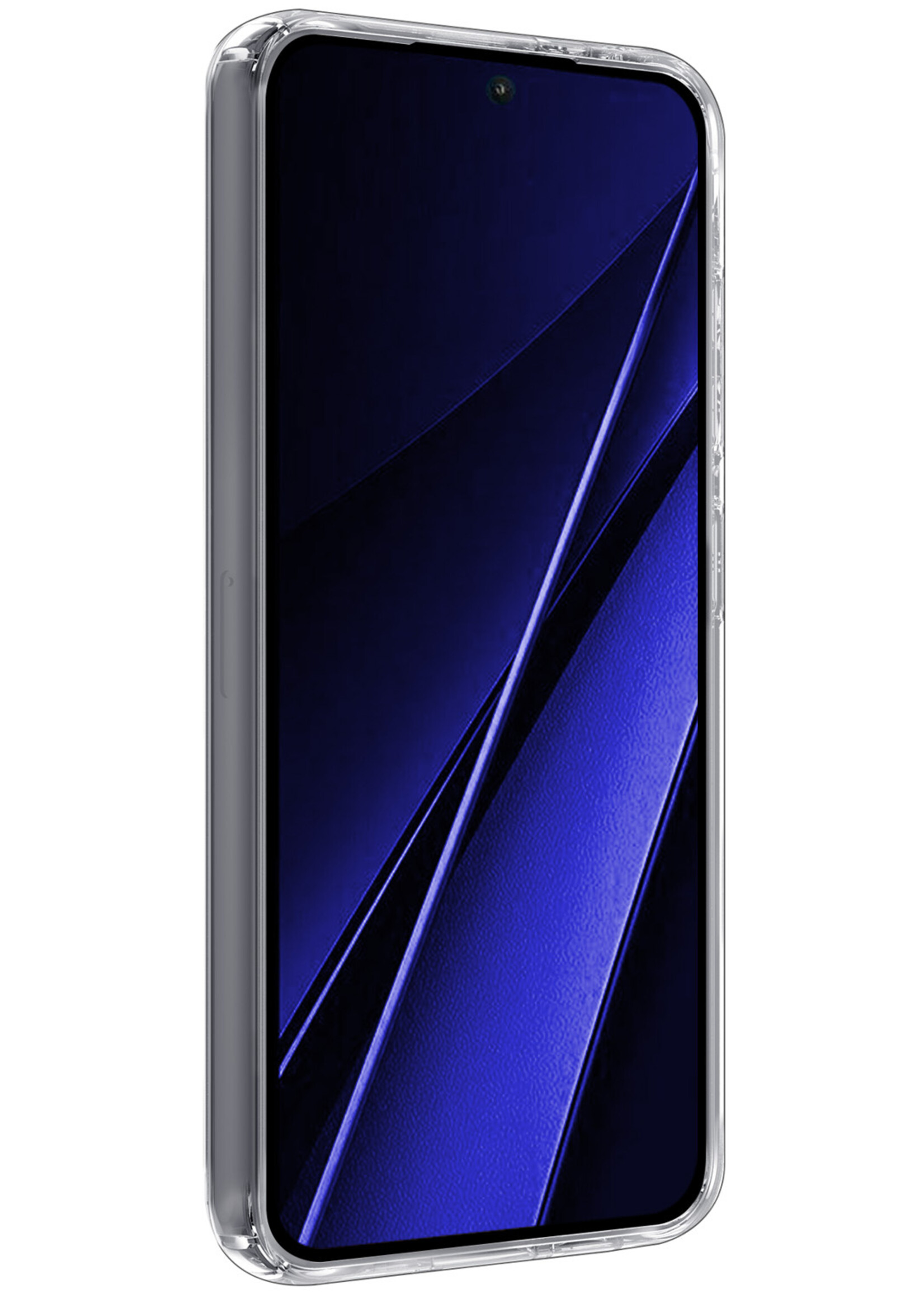 BTH Hoesje Geschikt voor Xiaomi Poco X6 Pro 5G Hoesje Siliconen Case Hoes - Hoes Geschikt voor Xiaomi Poco X6 Pro Hoes Cover Case - Transparant