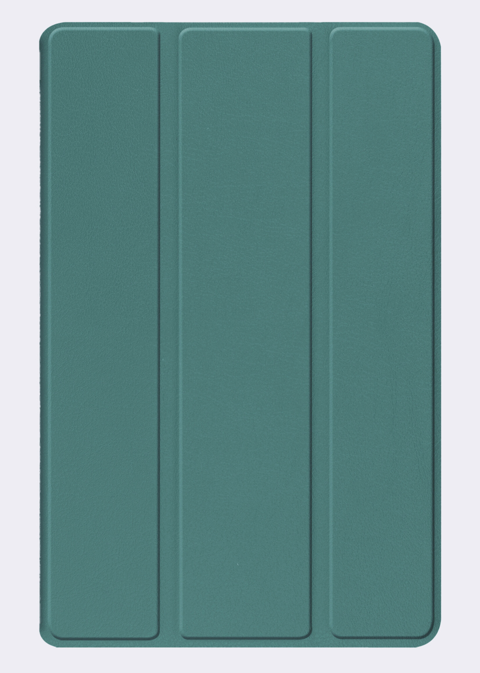 BTH Hoes Geschikt voor iPad 10.2 2021 Hoes Book Case Hoesje Trifold Cover Met Uitsparing Geschikt voor Apple Pencil - Hoesje Geschikt voor iPad 9 Hoesje Bookcase - Donkergroen