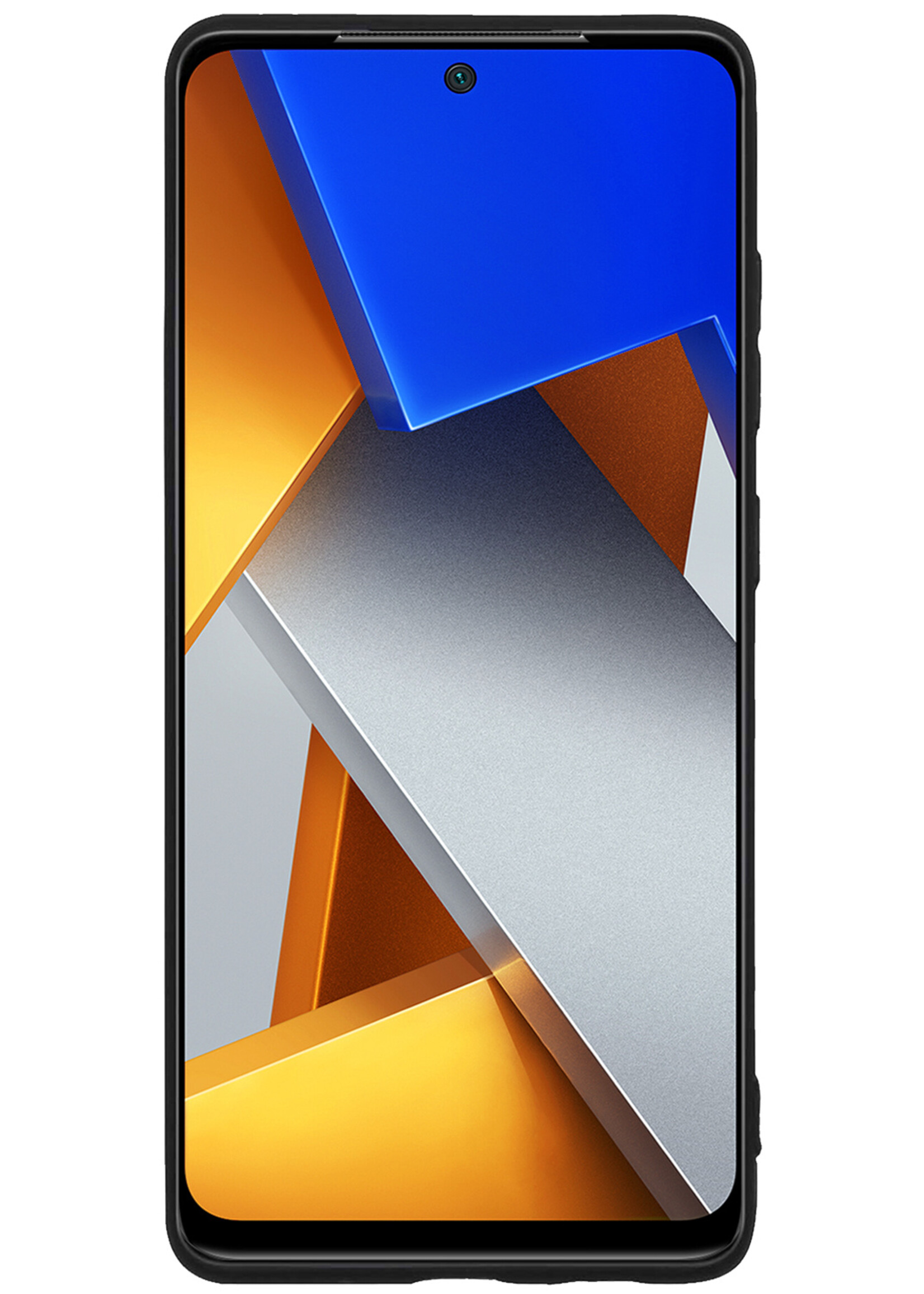 BTH Xiaomi Poco X4 Pro 5G Hoesje Siliconen Case Cover Met Screenprotector - Xiaomi Poco X4 Pro 5G Hoesje Cover Hoes Siliconen - Zwart