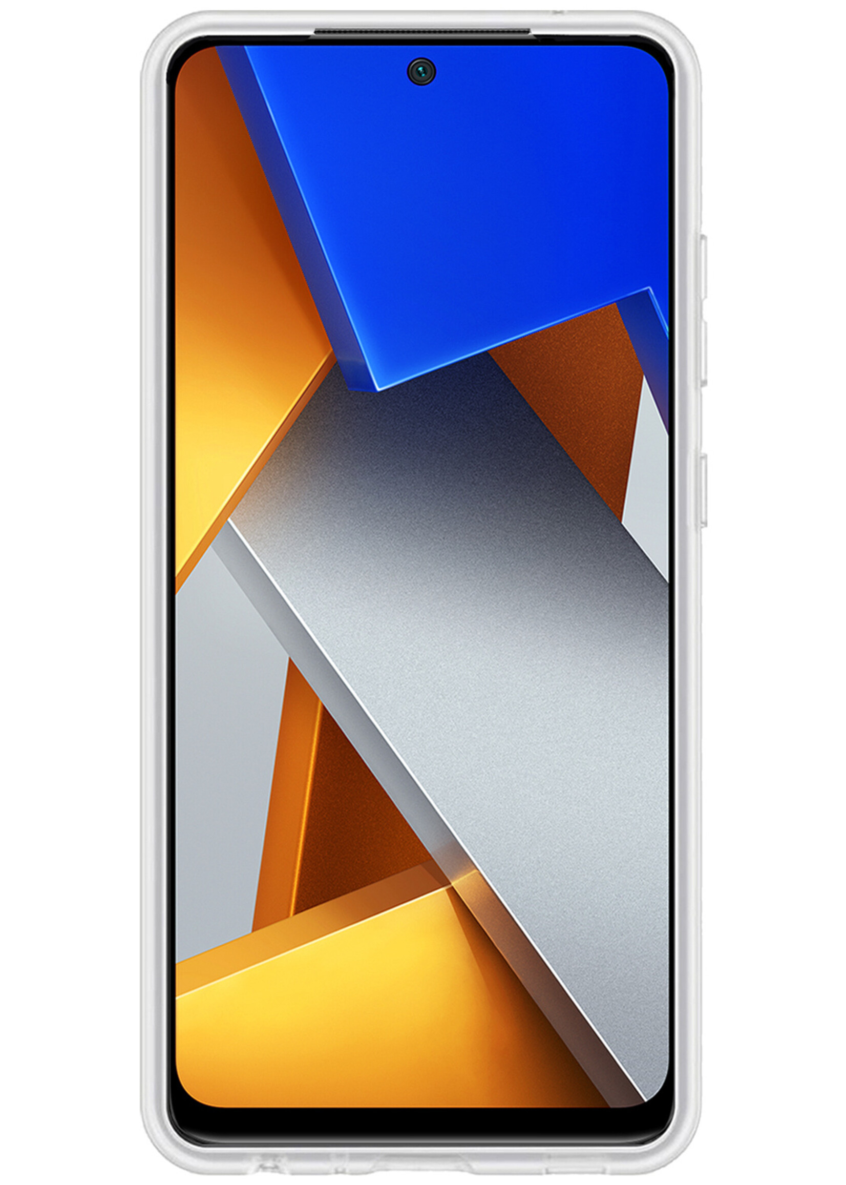 BTH Xiaomi Poco X4 Pro 5G Hoesje Siliconen Case Cover Met 2x Screenprotector - Xiaomi Poco X4 Pro 5G Hoesje Cover Hoes Siliconen - Transparant