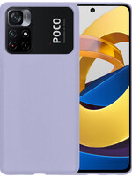 BTH BTH Xiaomi Poco M4 Pro 4G Hoesje Siliconen - Lila