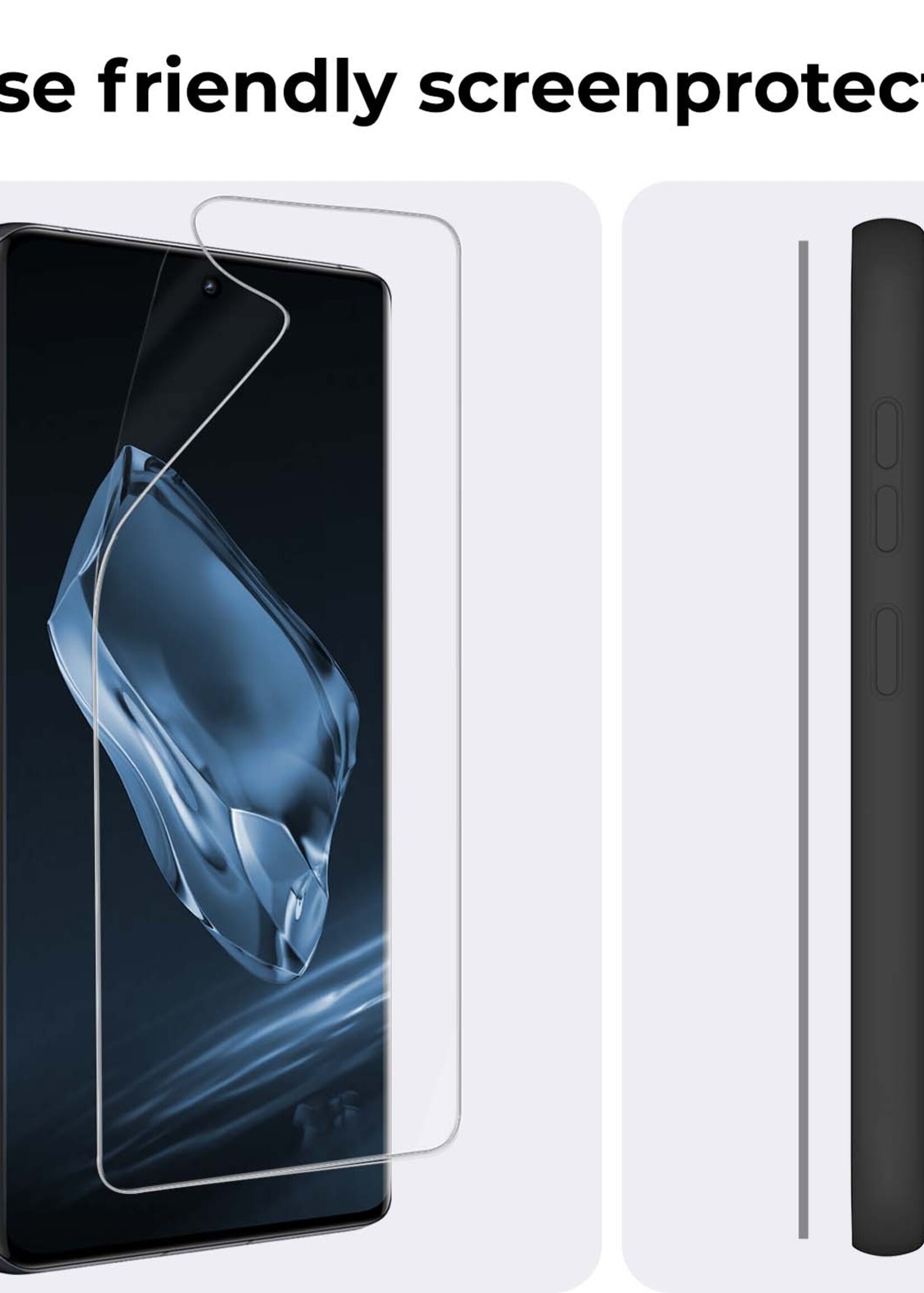 BTH Screenprotector Folie Geschikt voor OnePlus 12R Screenprotector Beschermfolie - Screenprotector Folie Geschikt voor OnePlus 12R Screen Protector Folie TPU Soft Touch - 3 PACK