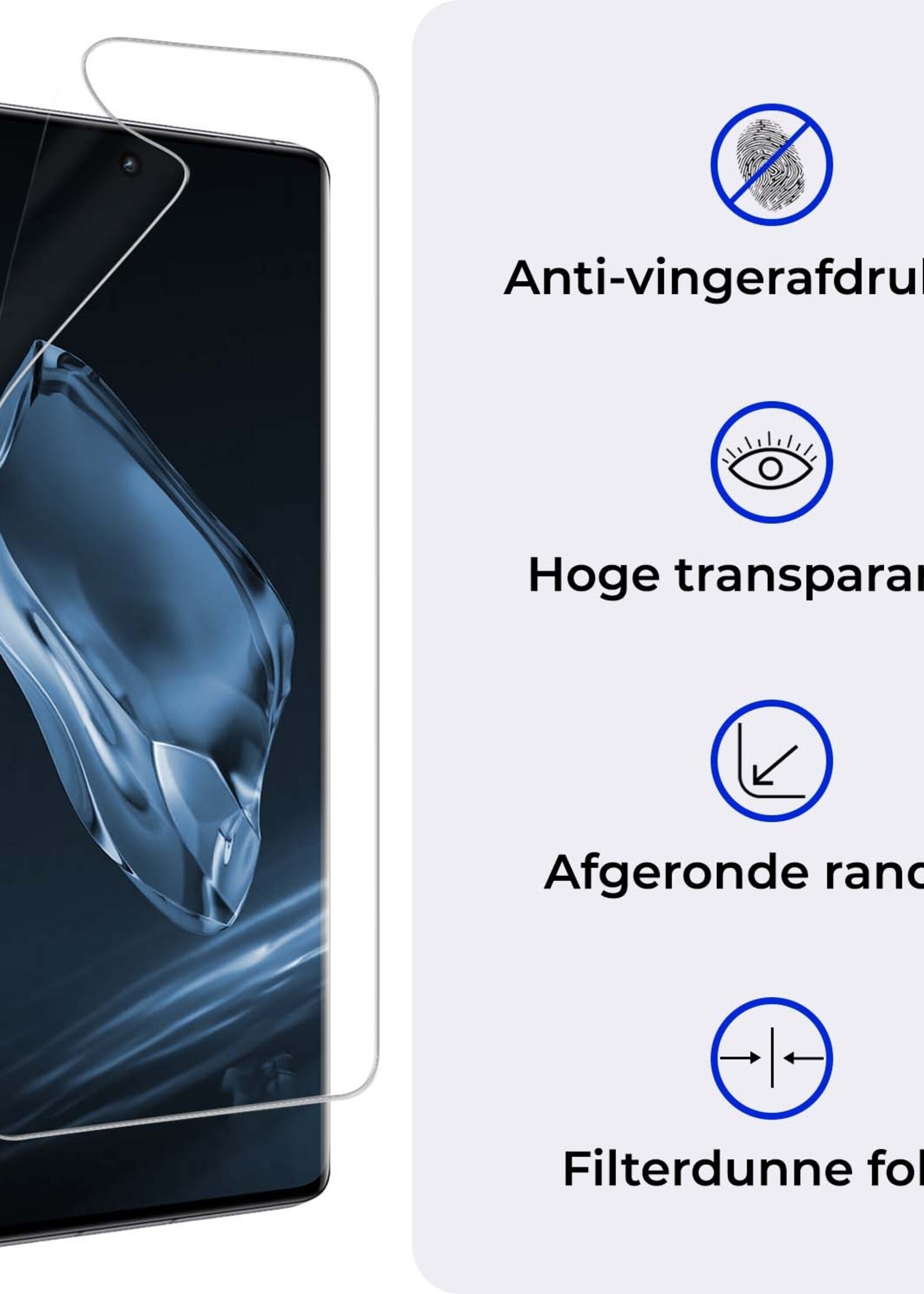 BTH Screenprotector Folie Geschikt voor OnePlus 12R Screenprotector Beschermfolie - Screenprotector Folie Geschikt voor OnePlus 12R Screen Protector Folie TPU Soft Touch - 3 PACK