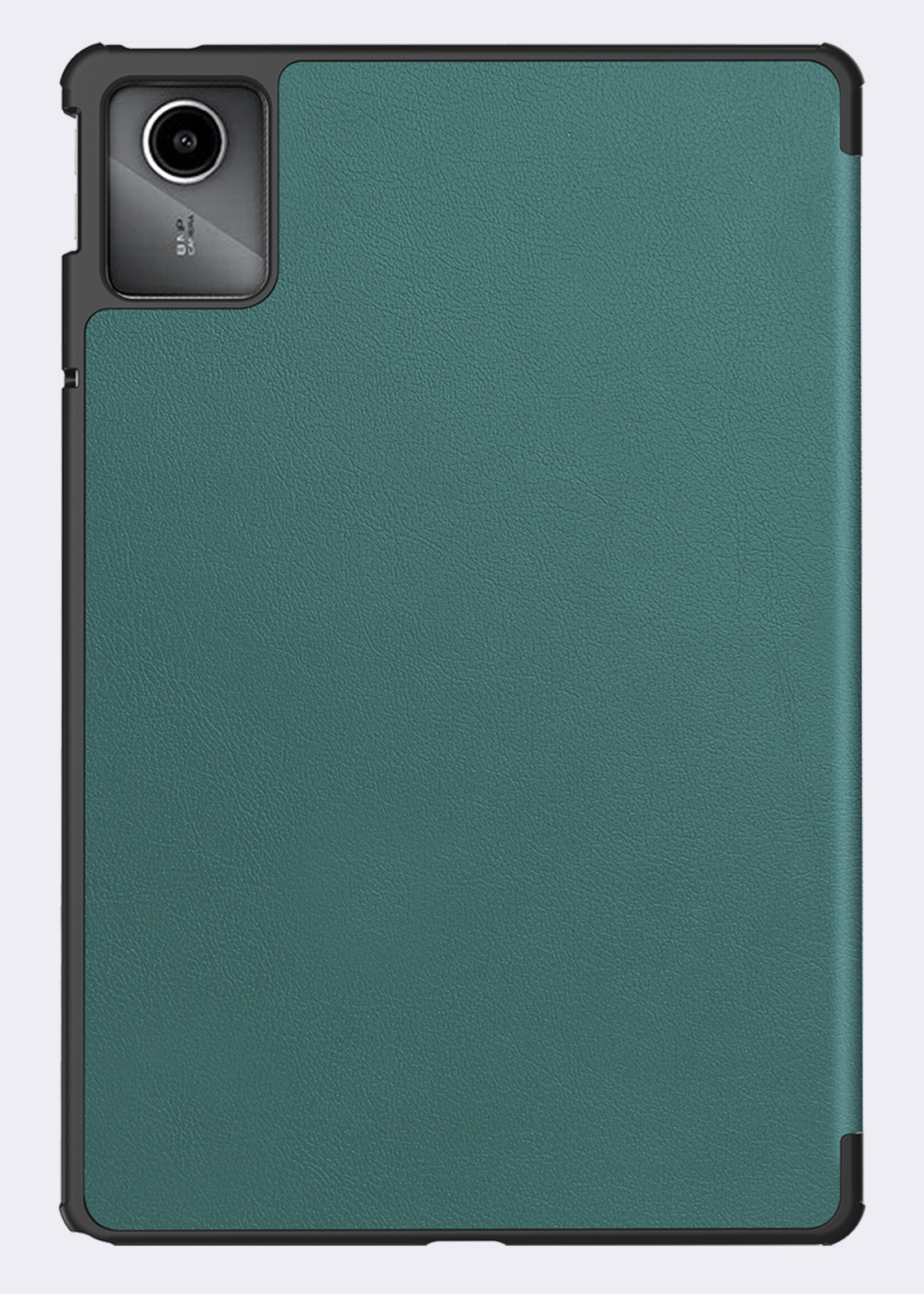 BTH Hoes Geschikt voor Lenovo Tab M11 Hoes Book Case Hoesje Trifold Cover - Hoesje Geschikt voor Lenovo Tab M11 (11 inch) Hoesje Bookcase - Donkergroen