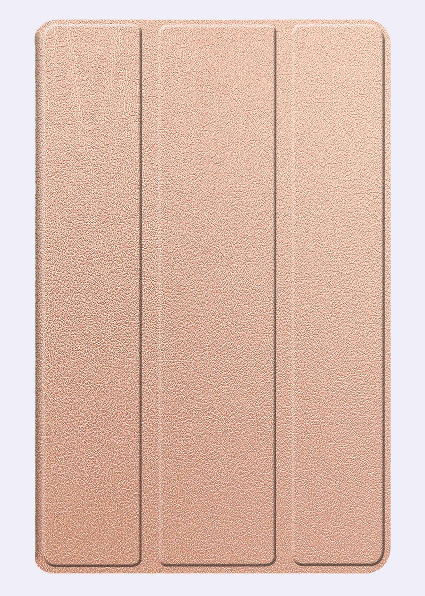 BTH Hoes Geschikt voor Lenovo Tab M11 Hoes Book Case Hoesje Trifold Cover - Hoesje Geschikt voor Lenovo Tab M11 (11 inch) Hoesje Bookcase - Rosé goud