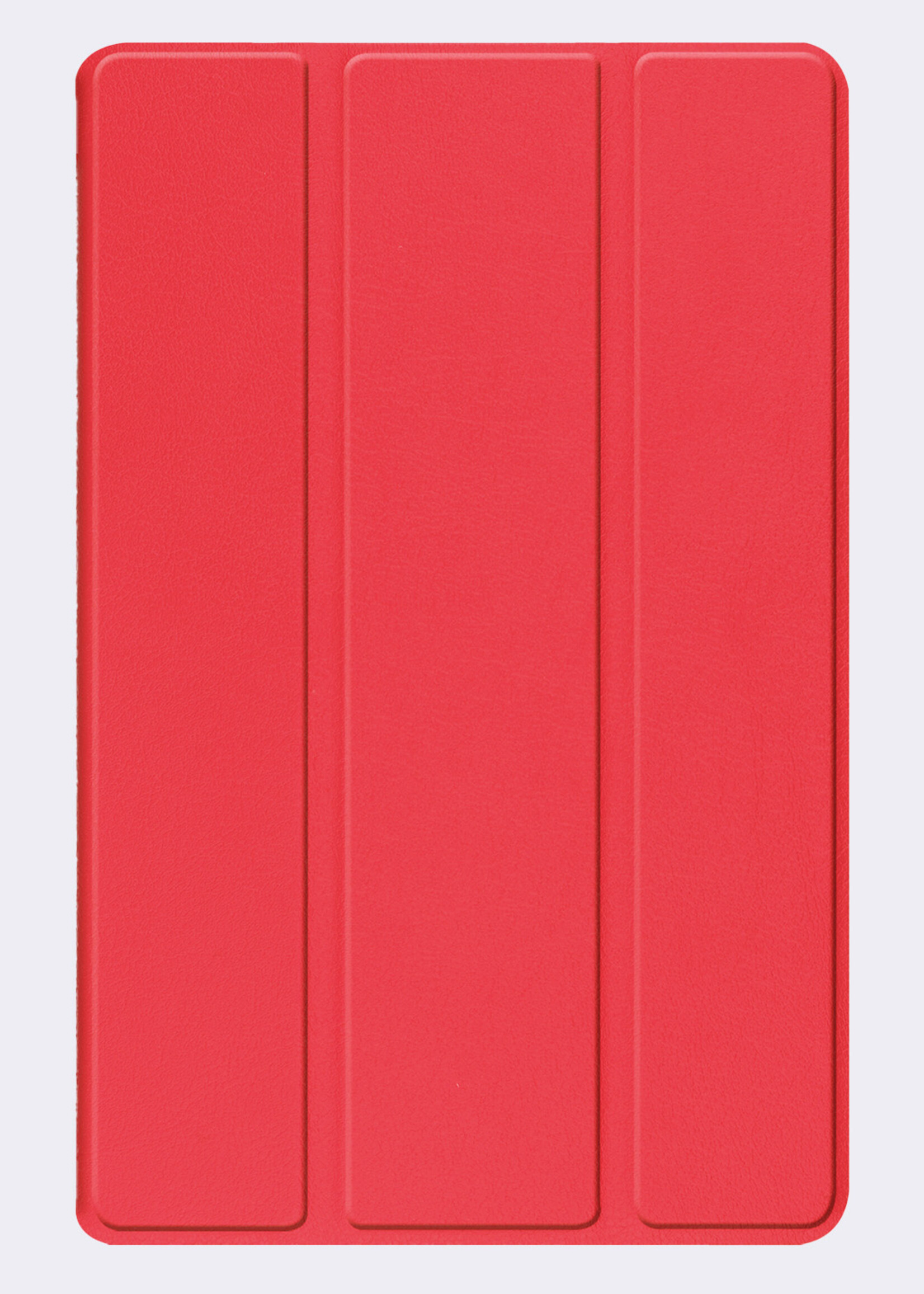 BTH Hoes Geschikt voor Lenovo Tab M11 Hoes Book Case Hoesje Trifold Cover - Hoesje Geschikt voor Lenovo Tab M11 (11 inch) Hoesje Bookcase - Rood